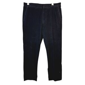 Paul Smith Dress Pants Men Size 34 Black Corduroy Tailored Fit Made Italy